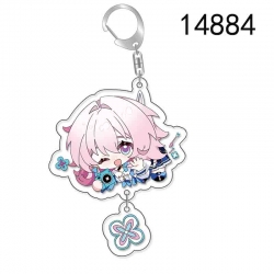 Honkai: Star Rail Anime acrylic Pendant Key Chain  price for 5 pcs