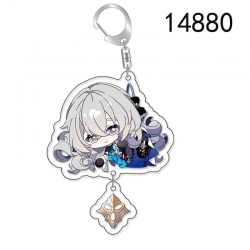 Honkai: Star Rail Anime acrylic Pendant Key Chain  price for 5 pcs