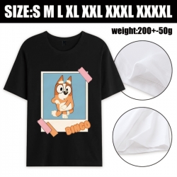 Bluey Anime printed pure cotton short sleeved T-shirt from S to 4XL