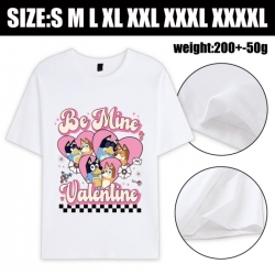 Bluey Anime printed pure cotton short sleeved T-shirt from S to 4XL