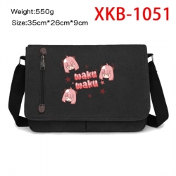 SPY×FAMILY Anime Retro Canvas Shoulder Bag Crossbody Bag Mailman Bag 35x26x9cm
