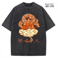 DRAGON BALL Anime peripheral pure cotton washed and worn T-shirt from S to 4XL