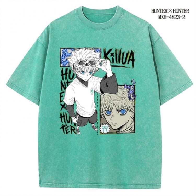 HunterXHunter Anime peripheral pure cotton washed and worn T-shirt from S to 2XL