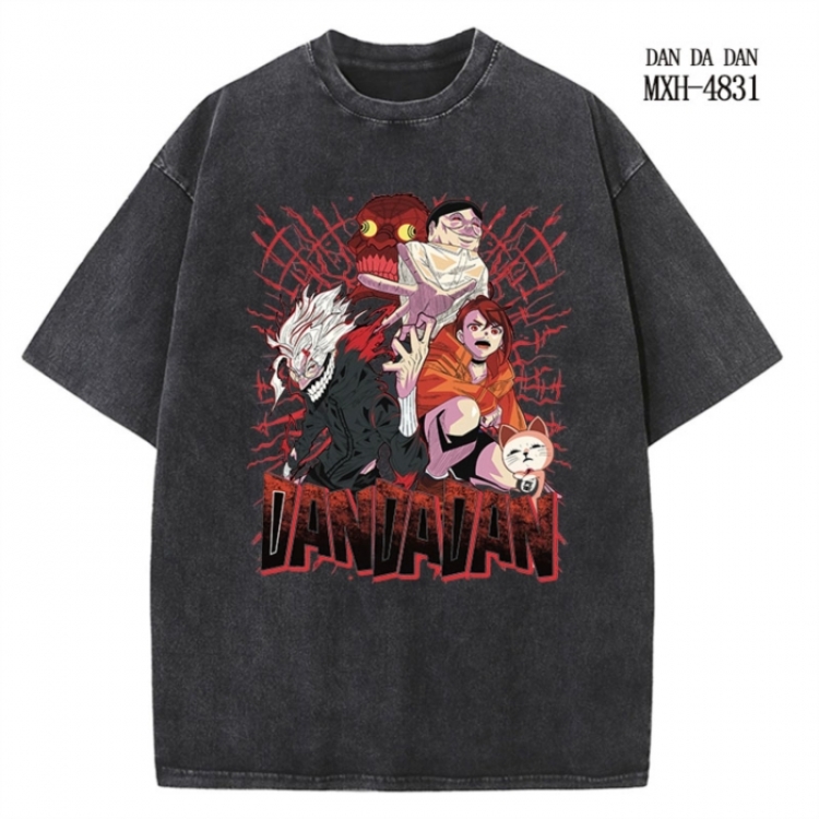DANDADAN Anime peripheral pure cotton washed and worn T-shirt from S to 2XL