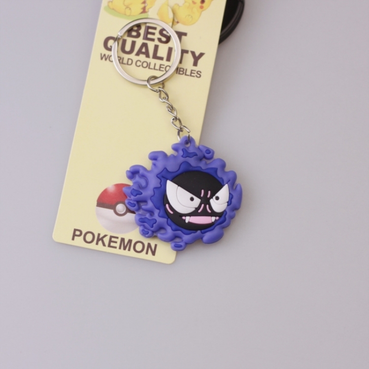 Pokemon Double sided soft adhesive keychain PVC pendant 4CM-6CM price for 10 pcs