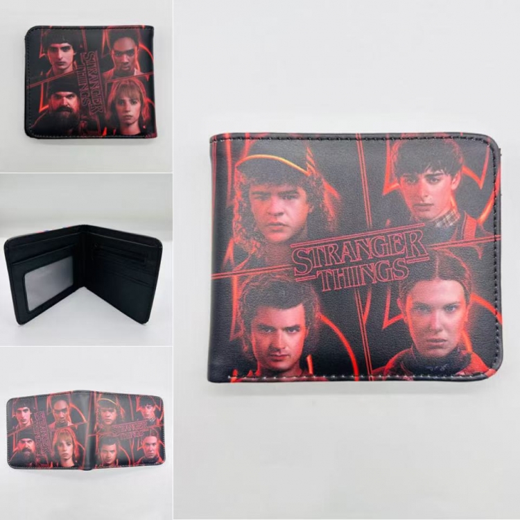Stranger Things Full color Two fold short card case wallet 11X9.5CM  