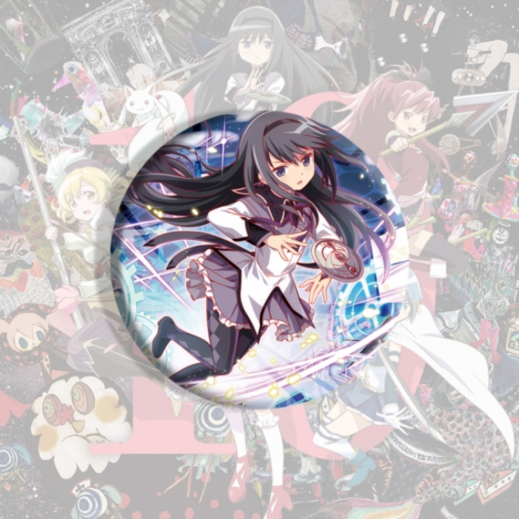 Magical Girl Madoka of the Magus Anime tinplate brooch badge price for 5 pcs
