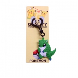Pokemon Double sided soft adhesive keychain PVC pendant 4CM-6CM price for 10 pcs