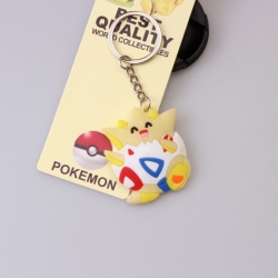 Pokemon Double sided soft adhesive keychain PVC pendant 4CM-6CM price for 10 pcs
