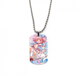 Magical Girl Madoka of the Magus Anime double-sided full color printed military brand necklace price for 5 pcs