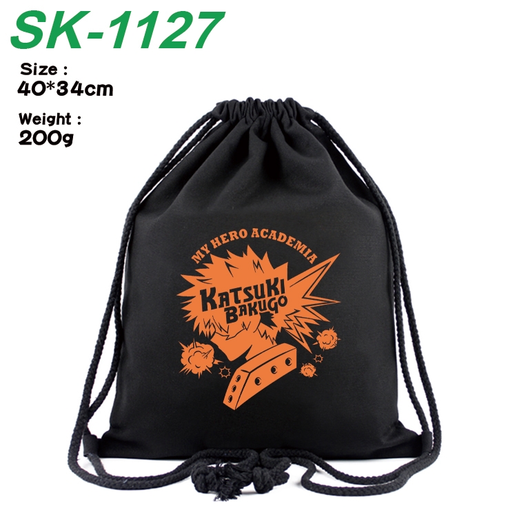 My Hero Academia Anime Coloring Book Drawstring Backpack 40X34cm 200g