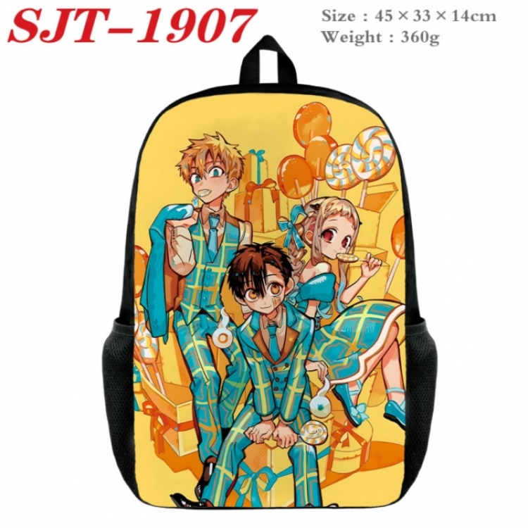 Toilet-bound Hanako-kun Anime nylon canvas backpack student backpack 45x33x14cm