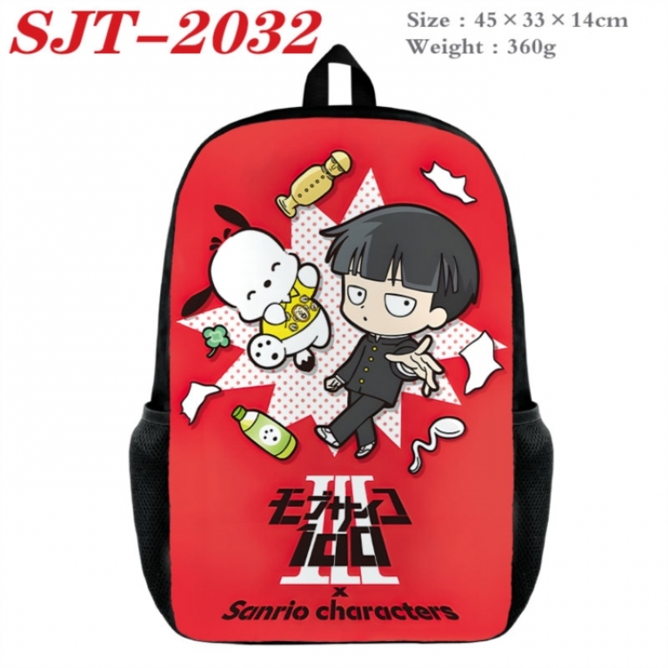 Mob Psycho 100 Anime nylon canvas backpack student backpack 45x33x14cm