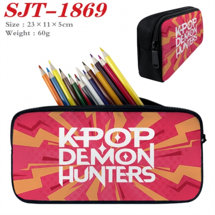 K-Pop:Demon Hunters Anime nylon student pencil case 23x11x5cm 