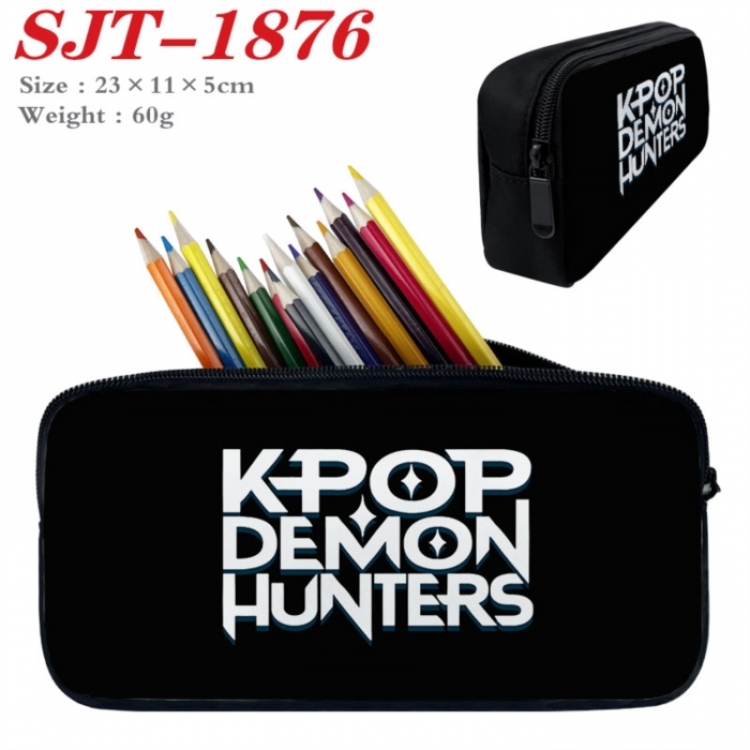 K-Pop:Demon Hunters Anime nylon student pencil case 23x11x5cm