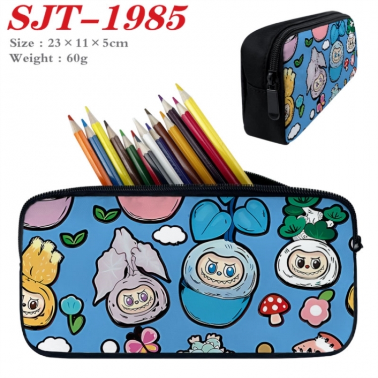 Labubu Anime nylon student pencil case 23x11x5cm 