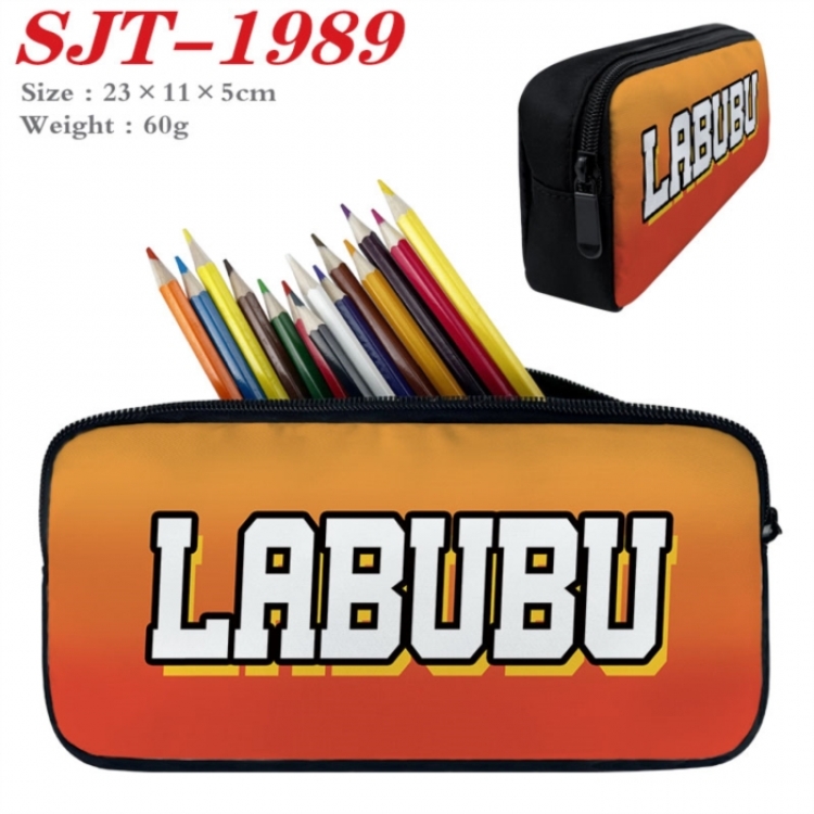 Labubu Anime nylon student pencil case 23x11x5cm 