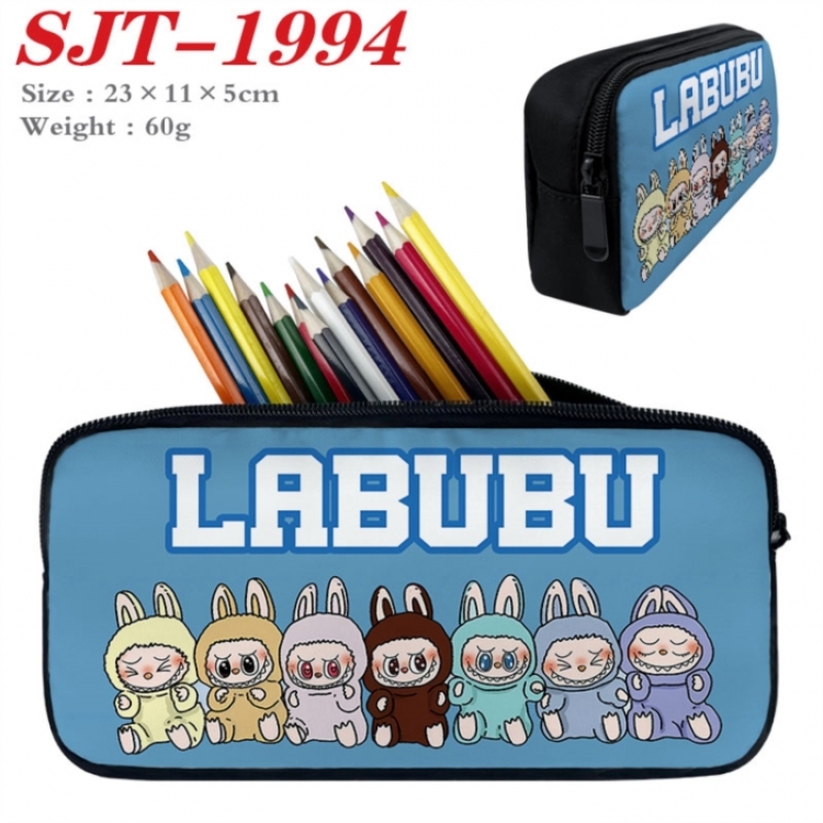 Labubu Anime nylon student pencil case 23x11x5cm 