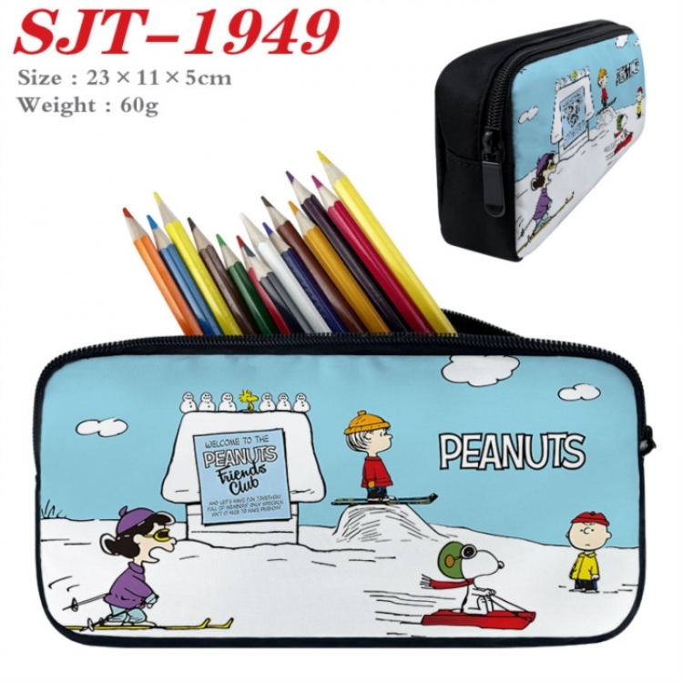 snoopy Anime nylon student pencil case 23x11x5cm 