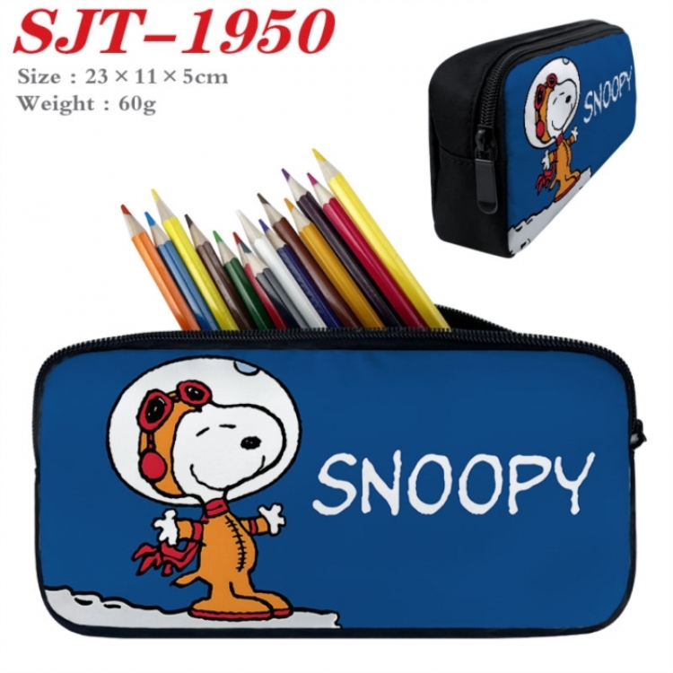 snoopy Anime nylon student pencil case 23x11x5cm 