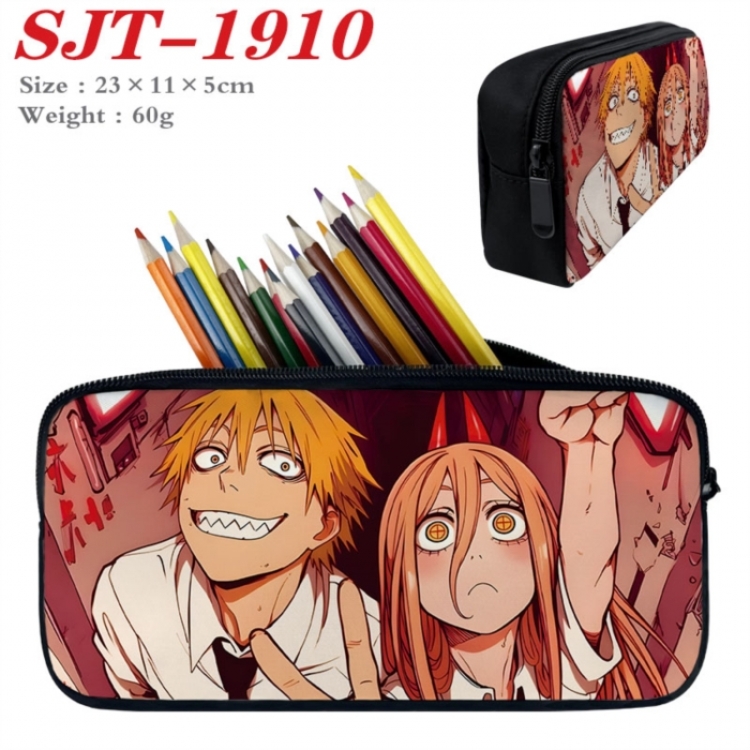 Chainsaw Man Anime nylon student pencil case 23x11x5cm 