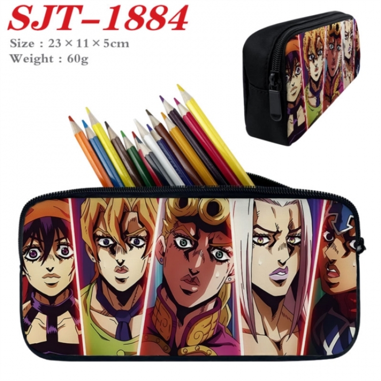 JoJos Bizarre Adventure Anime nylon student pencil case 23x11x5cm 