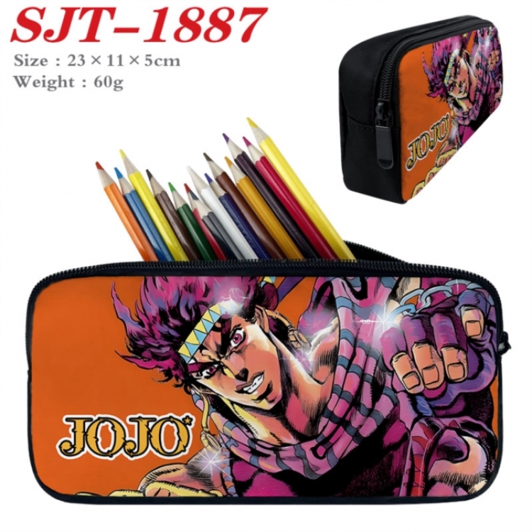 JoJos Bizarre Adventure Anime nylon student pencil case 23x11x5cm 
