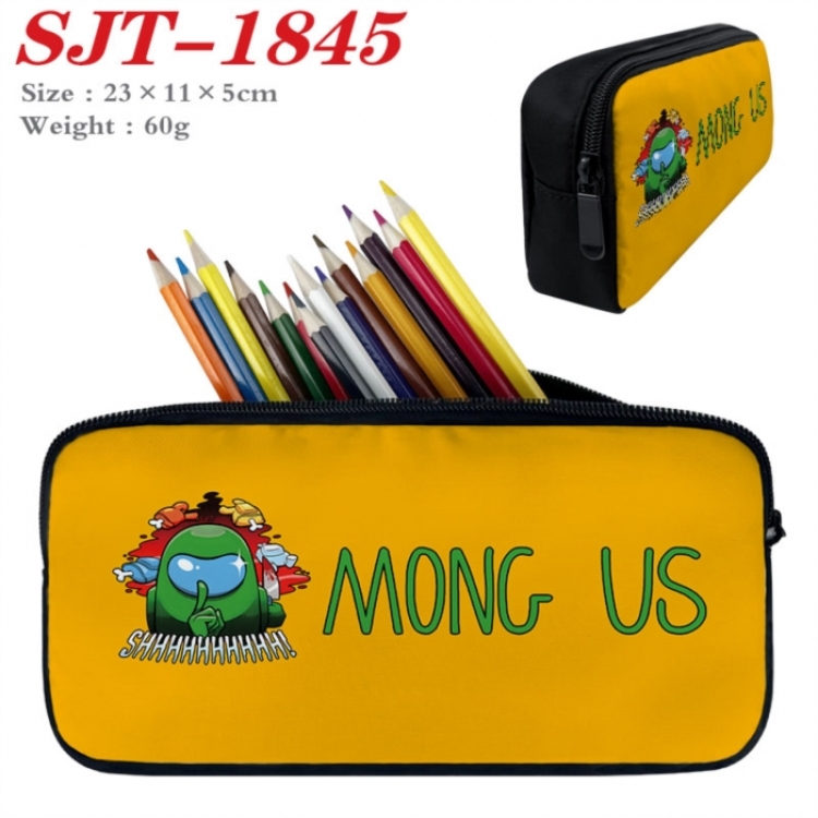 Among Us Anime nylon student pencil case 23x11x5cm 