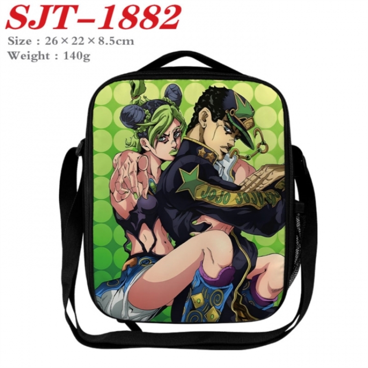 JoJos Bizarre Adventure Anime Lunch Bag Crossbody Bag 26x22x8.5cm 