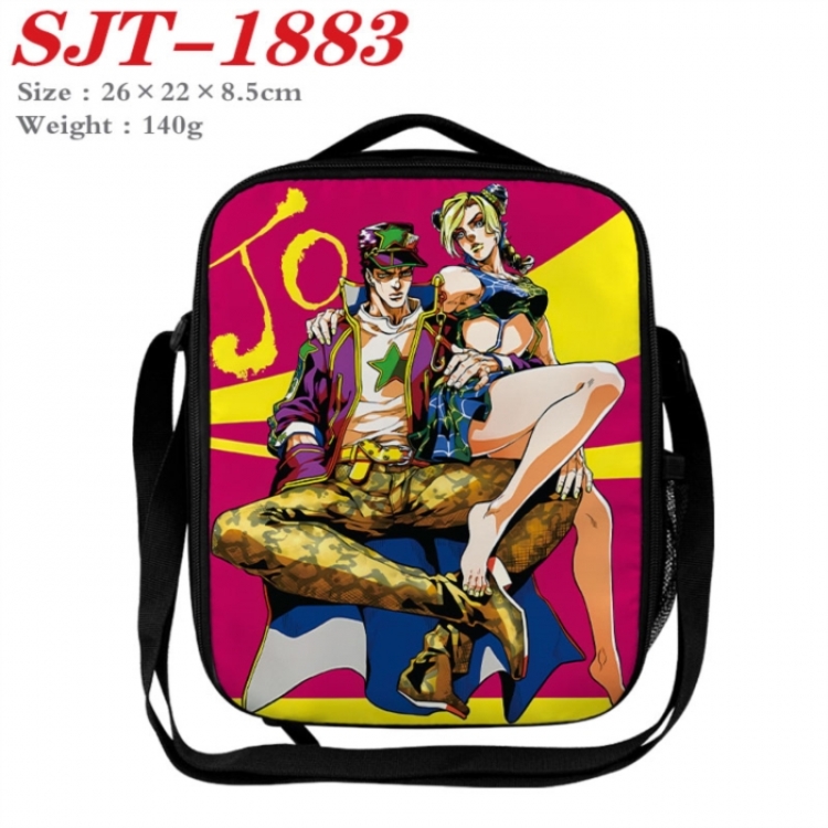 JoJos Bizarre Adventure Anime Lunch Bag Crossbody Bag 26x22x8.5cm 