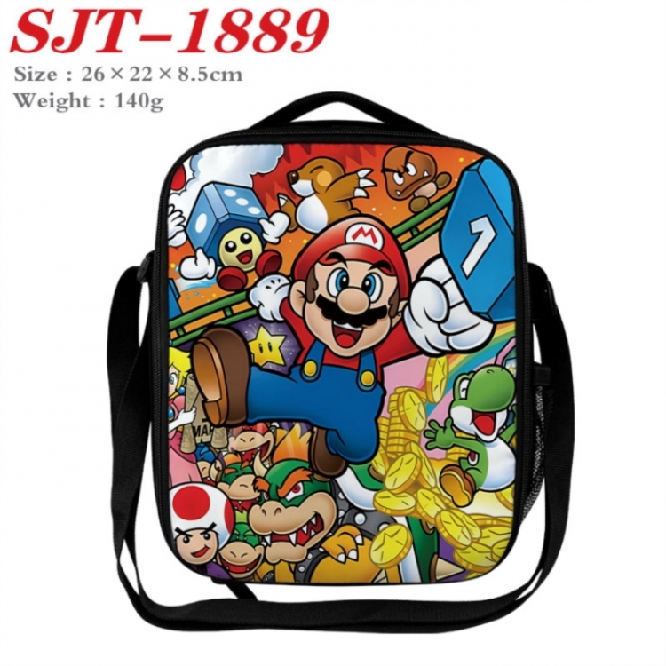 Super Mario Anime Lunch Bag Crossbody Bag 26x22x8.5cm 