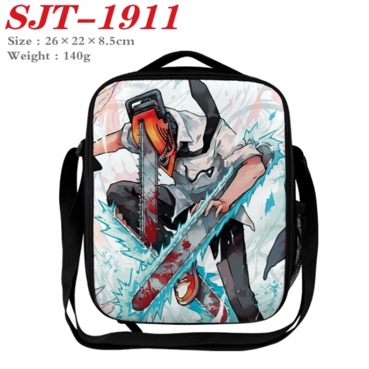 Chainsaw Man Anime Lunch Bag Crossbody Bag 26x22x8.5cm 