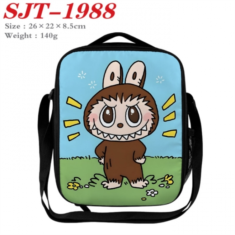 Labubu Anime Lunch Bag Crossbody Bag 26x22x8.5cm 