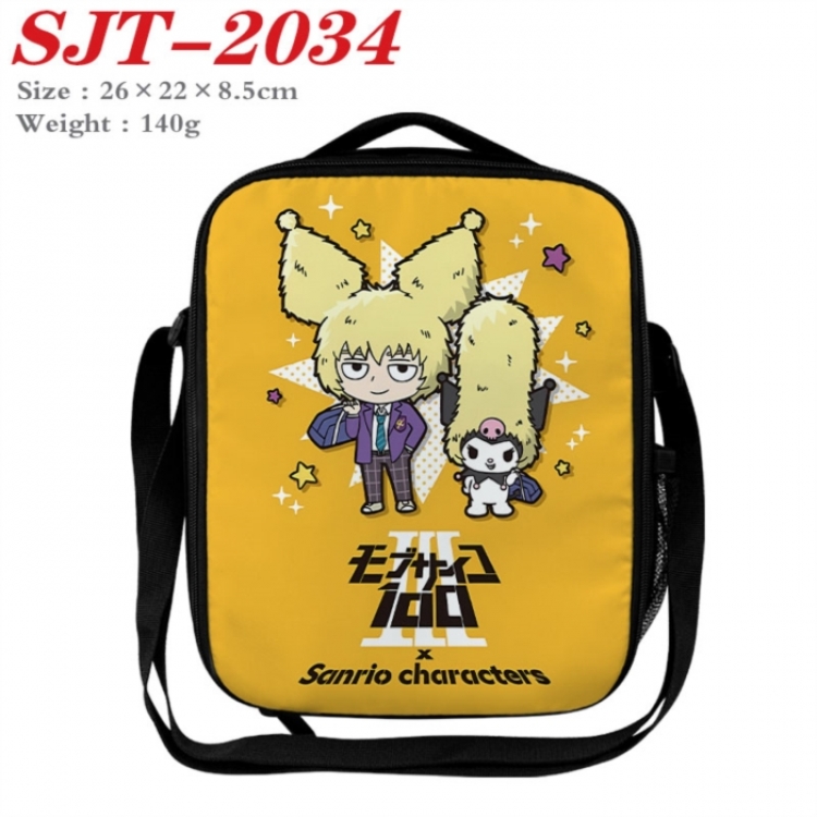 Mob Psycho 100 Anime Lunch Bag Crossbody Bag 26x22x8.5cm 