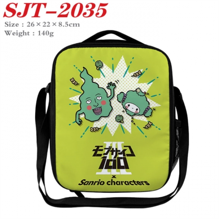 Mob Psycho 100 Anime Lunch Bag Crossbody Bag 26x22x8.5cm 