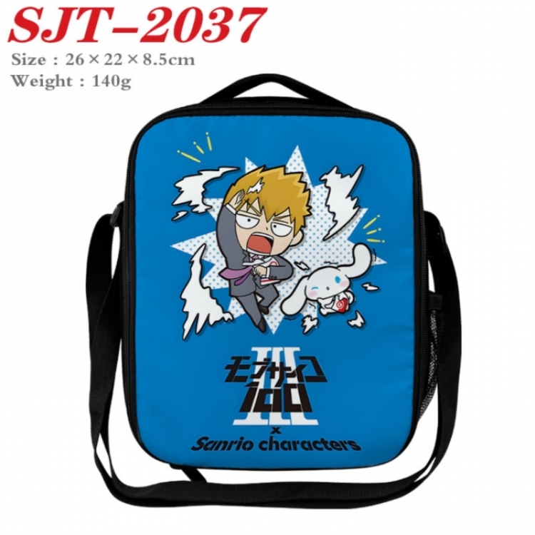 Mob Psycho 100 Anime Lunch Bag Crossbody Bag 26x22x8.5cm 