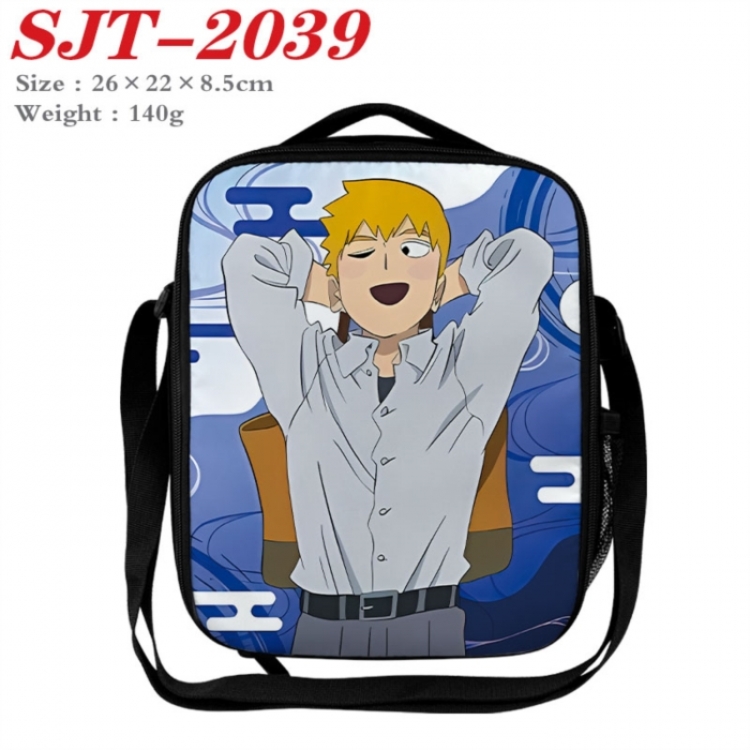 Mob Psycho 100 Anime Lunch Bag Crossbody Bag 26x22x8.5cm 