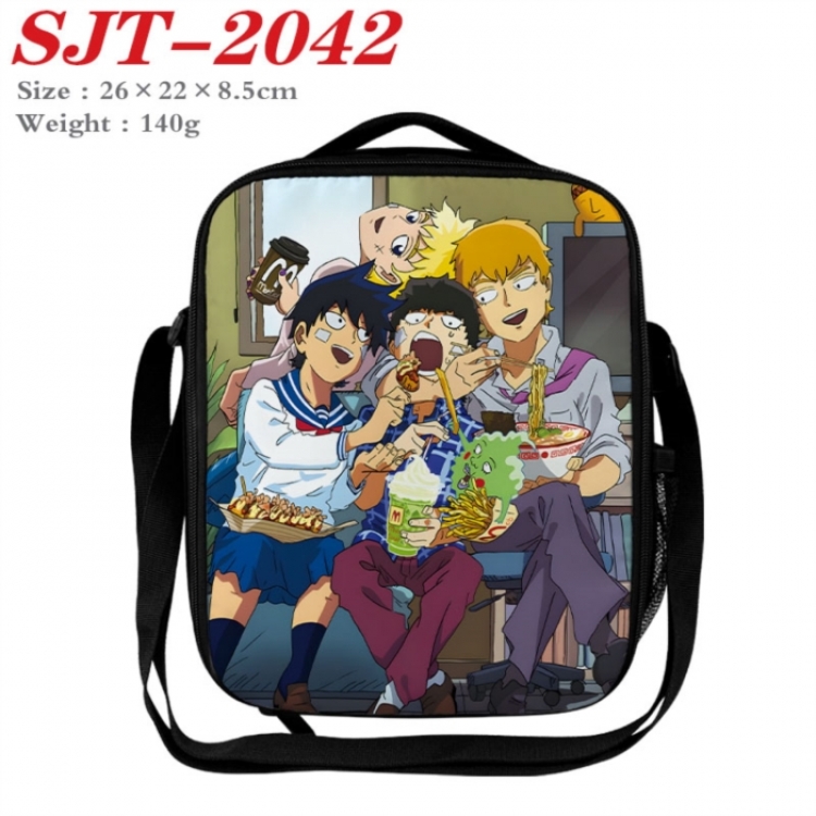 Mob Psycho 100 Anime Lunch Bag Crossbody Bag 26x22x8.5cm 
