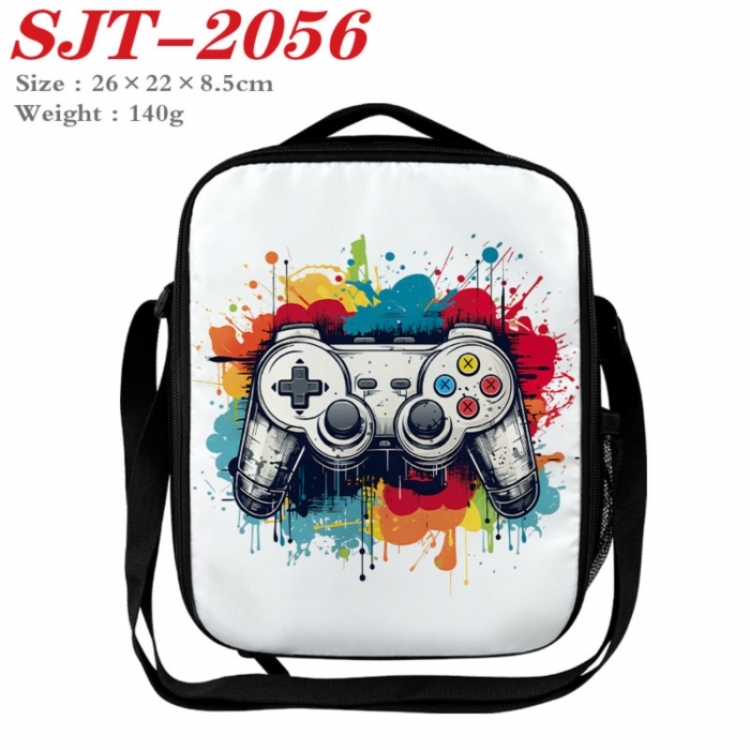 GamePad Anime Lunch Bag Crossbody Bag 26x22x8.5cm 