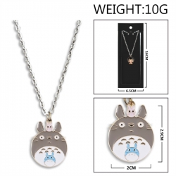 TOTORO Anime peripheral colorful drip oil alloy necklace price for 5 pcs