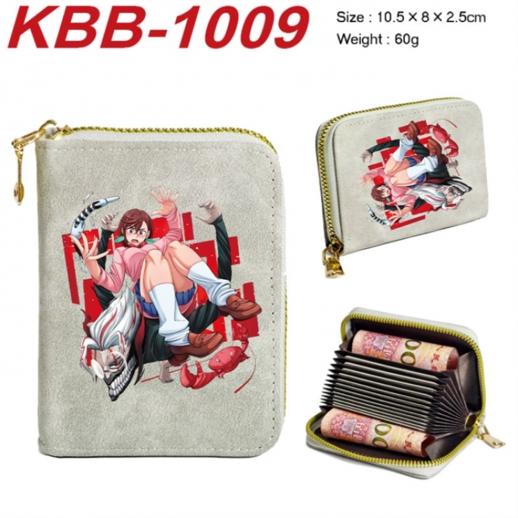 DANDADAN Anime-themed bank card zipper cardholder with dimensions 10.5x8x2.5cm