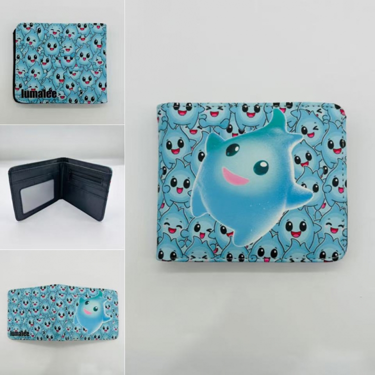 Super Mario Full color Two fold short card case wallet 11X9.5CM  