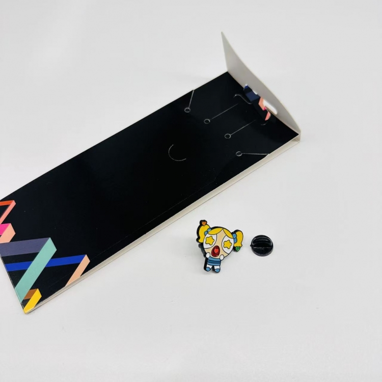 The Powerpuff Girls Anime cartoon metal brooch  price for 5 pcs 