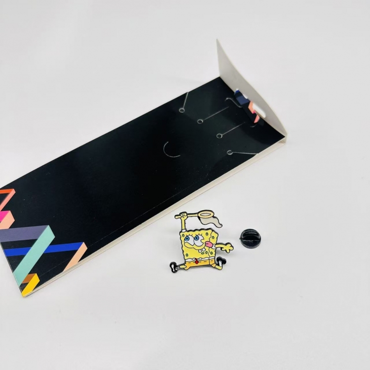 SpongeBob Anime cartoon metal brooch  price for 5 pcs 