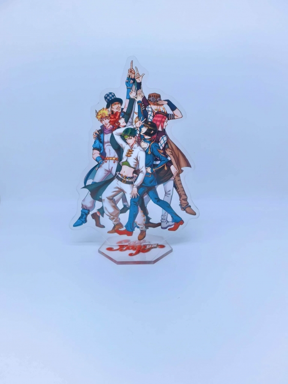 JoJos Bizarre Adventure Anime Laser Acrylic Humanoid keychain Standing Plates