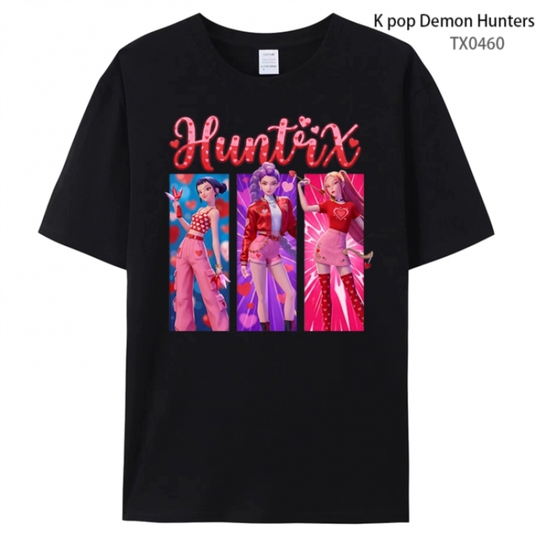 K-Pop:Demon Hunters Anime peripheral printed pure cotton T-shirt from S to 4XL