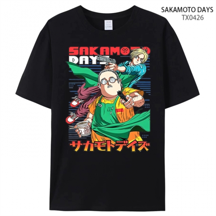 SAKAMOTO DAYS Anime peripheral printed pure cotton T-shirt from S to 4XL