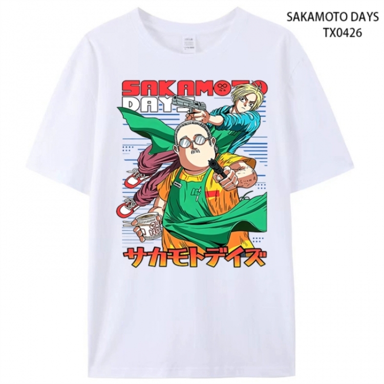 SAKAMOTO DAYS Anime peripheral printed pure cotton T-shirt from S to 4XL