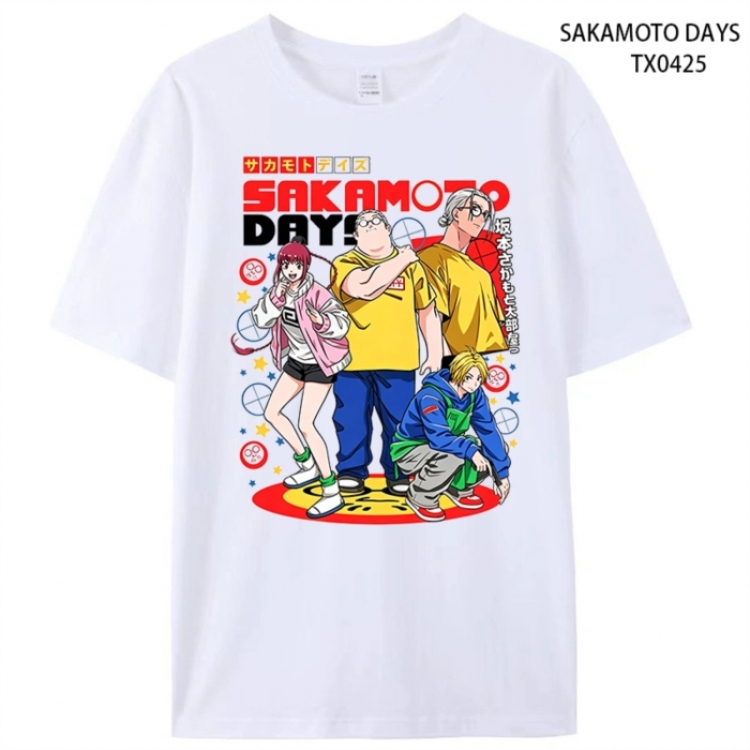 SAKAMOTO DAYS Anime peripheral printed pure cotton T-shirt from S to 4XL