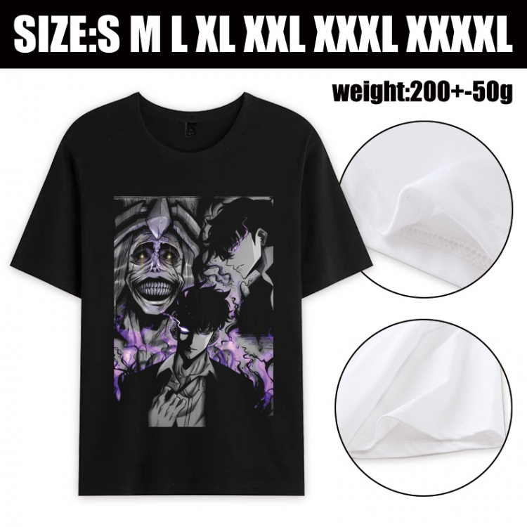 Solo Leveling:Arise Anime printed pure cotton short sleeved T-shirt from S to 4XL